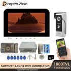 Видеодомофон DragonsView с поддержкой Wi-Fi и электрическим замком, 3 А