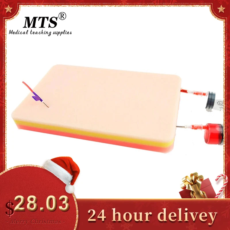 

MTC Vascular Injection Body Module Puncture Simulation Blood Return Module Medical Skin Surgical Suture Training Kit