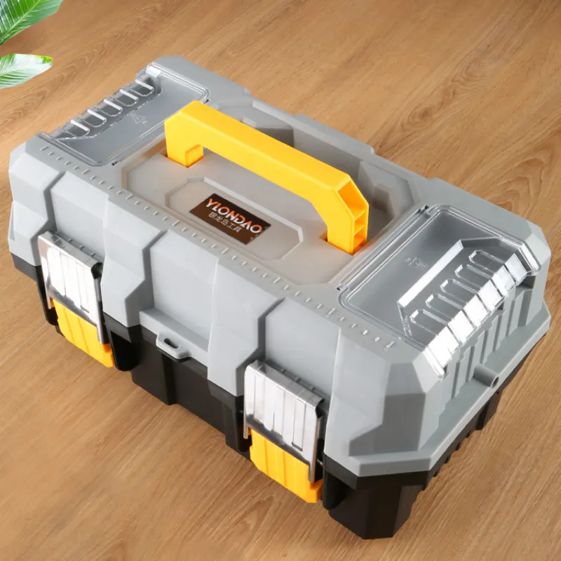 

Multifunction Organizer Tool Box Professional Safety Waterproof Hard Case Storage Tool Box Caisse A Outil Tools Packaging DB60GJ