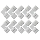 10 шт. 10 мм 4-контактный L-образный разъем RGB Светодиодная лента 90 градусов угловые разъемы для светодиодной ленсветильник 5050 28353528 RGB