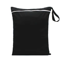 mumsbest2021 washable reusable wet bag new cloth diaper baby nappies bags waterproof swim sport travel carry bag big 40x50cm