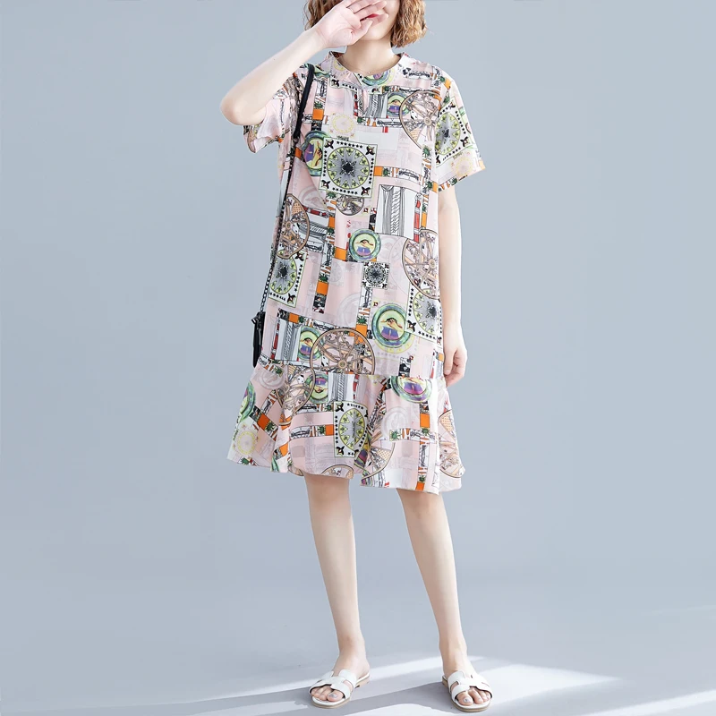 Новинка 2019 года Брендовое летнее платье для беременных с принтом из мультфильма