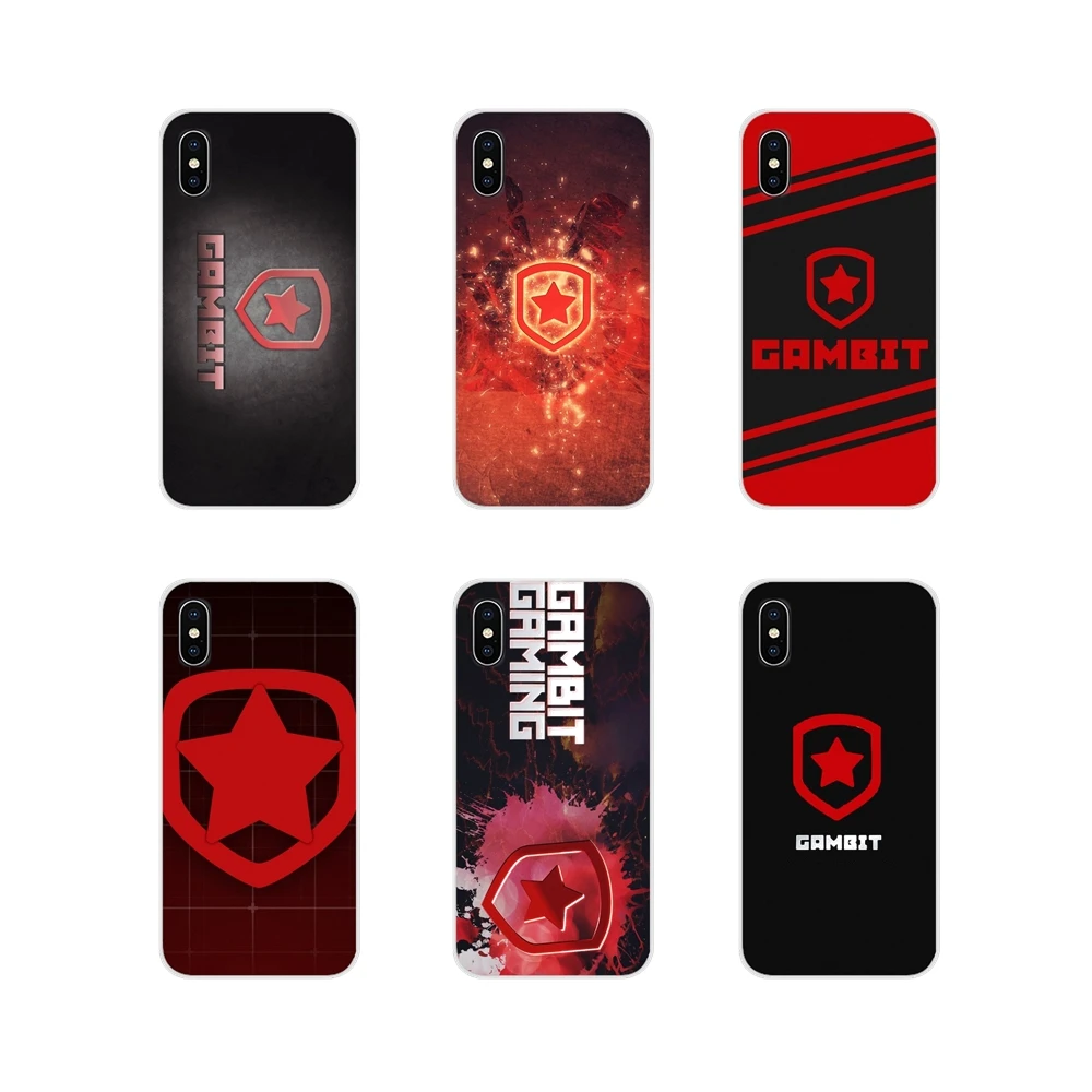 Логотип Gambit Gaming Future для sony Xperia Z Z1 Z2 Z3 Z5 compact M2 M4 M5 E3 T3 XA huawei mate 7 8 Y3II прозрачный ТПУ
