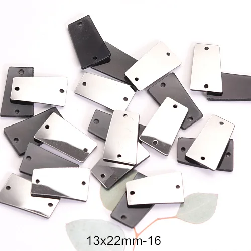 16-13x22mm Высокое Качество гематит 20 шт зеркальные пришивные стразы акриловые зеркальные пришивные стразы свадебные украшения F0085 - Цвет: 16-13x22mm