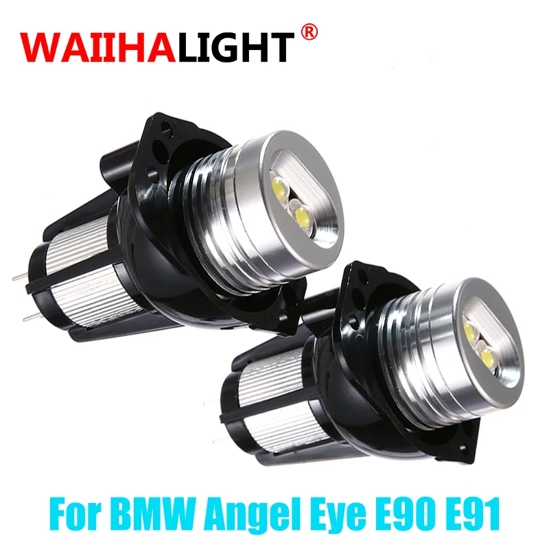 2 шт. Автомобильный светодиодный Ангел глаз головной светильник для BMW E90 E91 белый