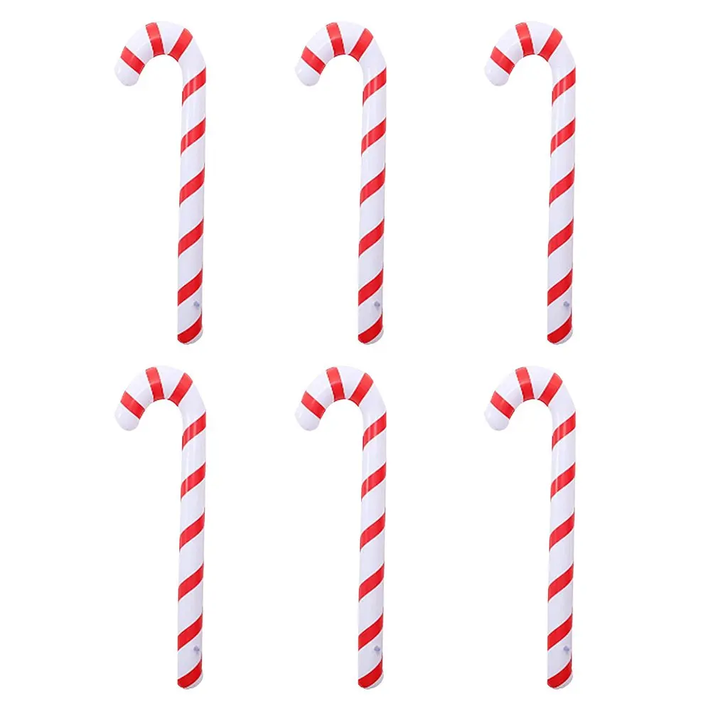 

Inflatable Christmas Candy Cane Balloons Classic Lightweight Hanging Decoration For Christmas Party Home Ornament Gift