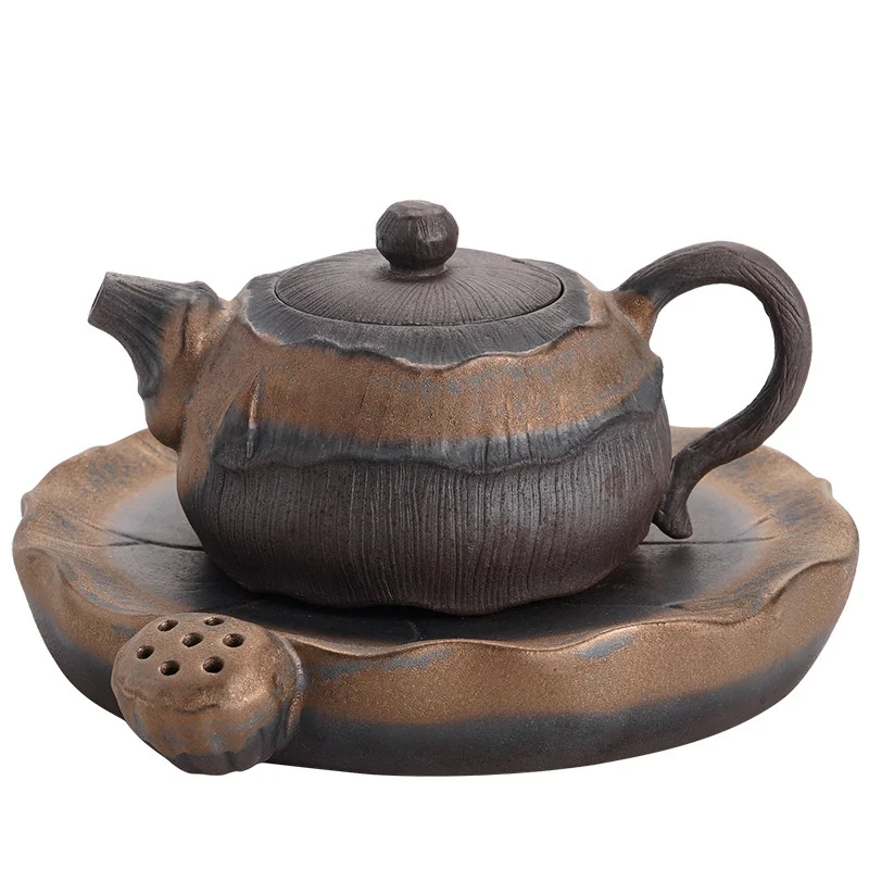 

Pot Teapot Ceramic Pu'er Kung-Fu Hand-Ewer Gilding Japanese Iron Glaze Tea-Making-Device