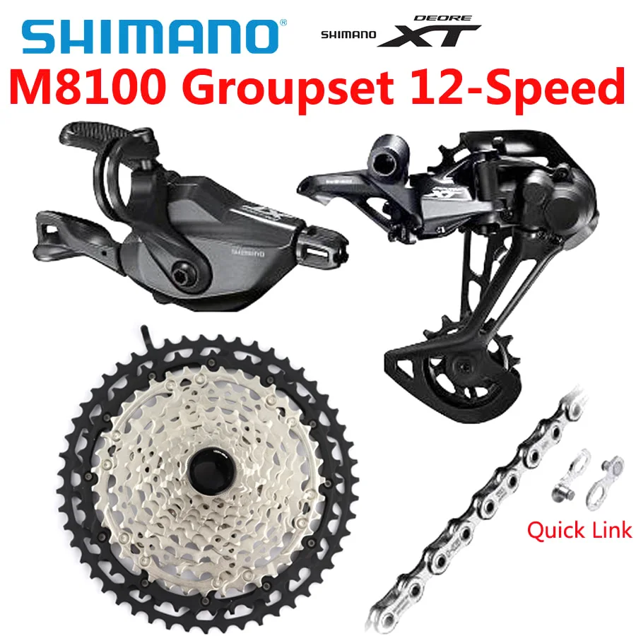 SHIMANO DEORE XT M8100 набор групп MTB горный велосипед 1x12-Speed 51T SL+ RD+ CS+ HG M8100 переключатель заднего хода