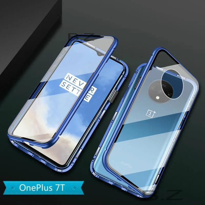 Чехол с магнитной застежкой для OnePlus 7T 1 + 7t 7 Pro One Plus 6 6t двухсторонний стеклянный