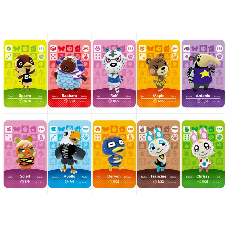 Series 3 (271TO 300) Animal Crossing Card Amiibo Work for NS Games NFC Amibo Switch Ankha Welcome Stickers New Horizons | Безопасность и