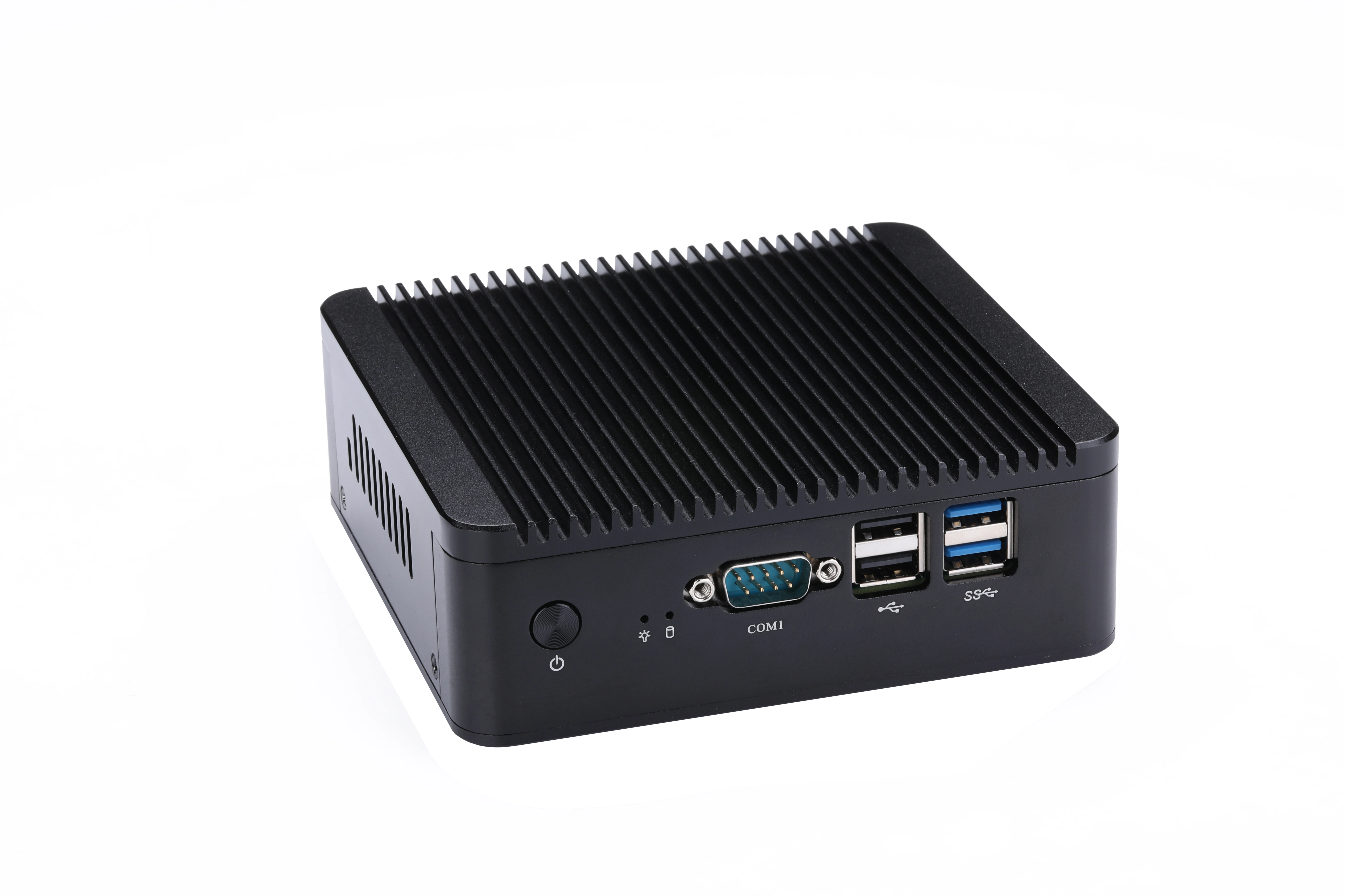 QOTOM IPC микро ПК без вентилятора Q575P Celeron AES-NI 4 COM GPIO WI-FI для дома/офиса/банка