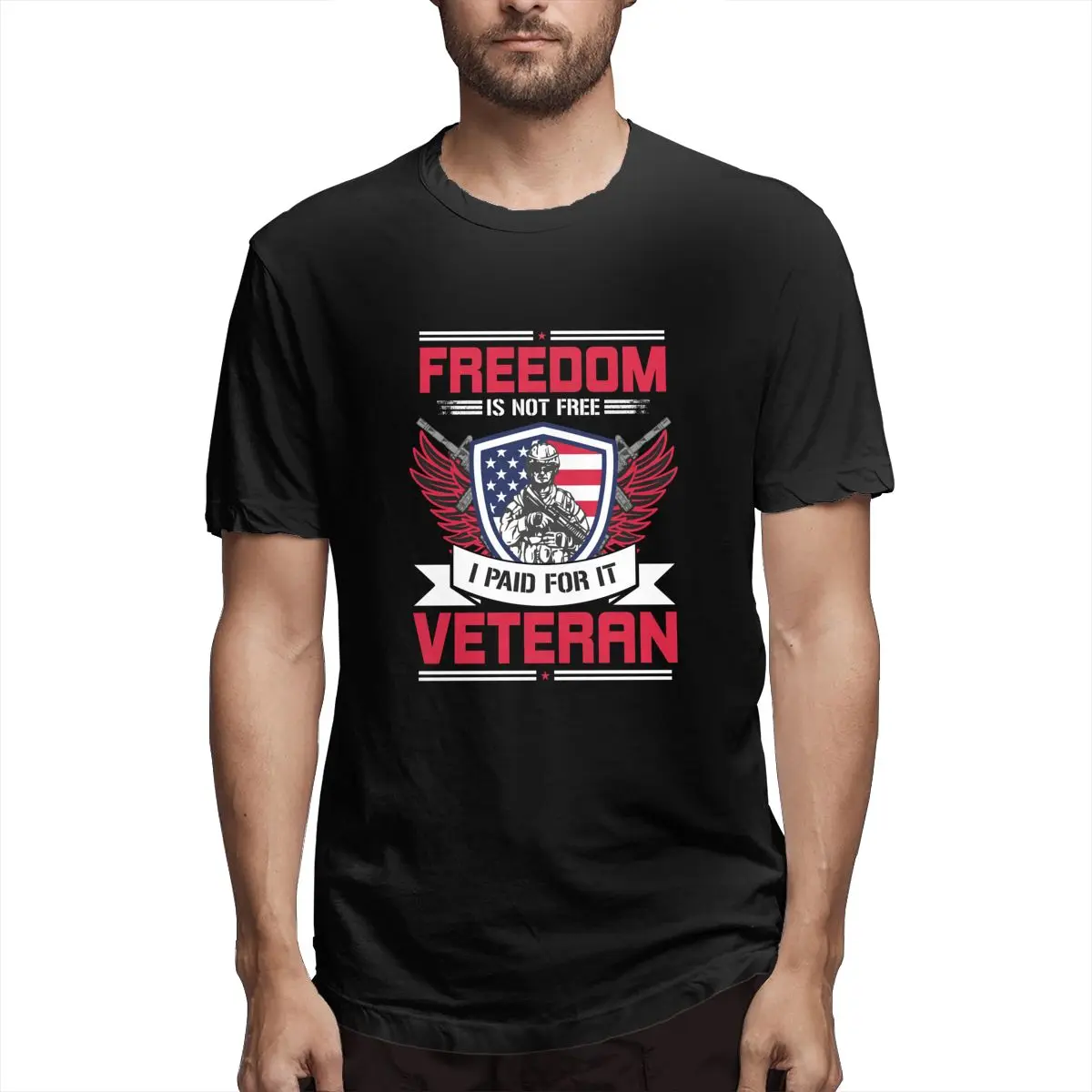 

War Veteran 3d Printed Cotton t-shirt Men Streetwear Premier Short Sleeve New