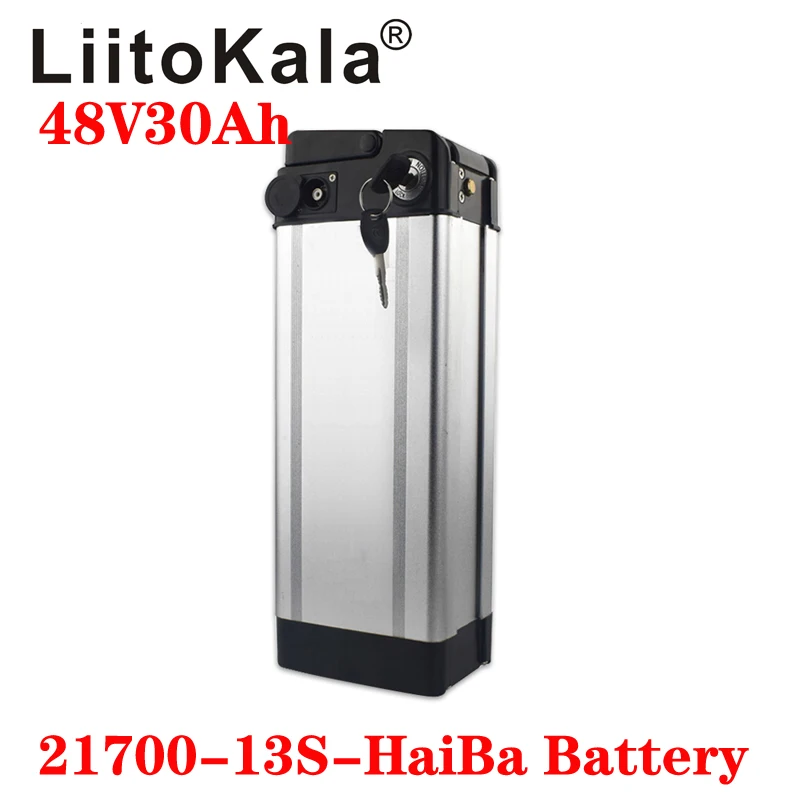 

LiitoKala 48V30ah 10Ah 12Ah 15Ah 20Ah 25ah Bottom Discharge electric bike bicycle lithium battery HaiBa ebike battery 15A BMS