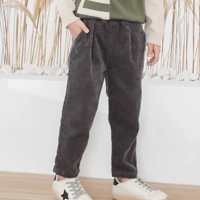 Детские вельветовые брюки детская одежда на весну и осень для девочек маленьких