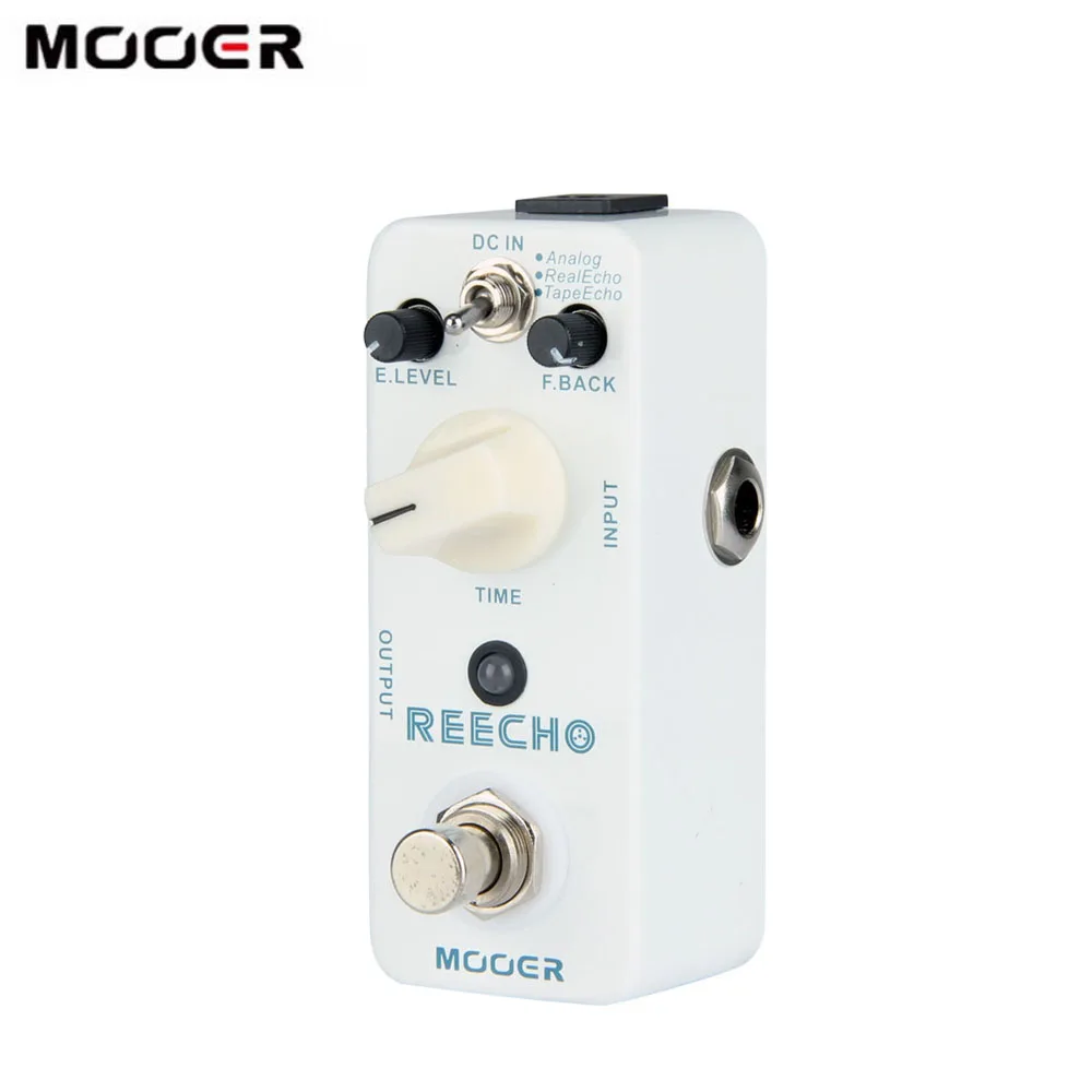 Mooer Reecho Micro Digital Delay Effect Pedal 3 Modes(Analog/Real Echo/Tape Echo) for Electric Guitar True Bypass |