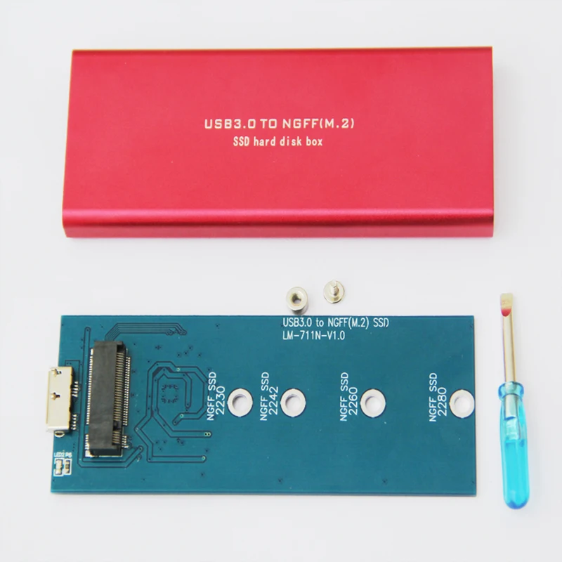 QINDIAN HDD корпус M.2 USB чехол SSD адаптер жесткий диск USB3.0 к M2 NGFF SATA Bus коробка Внешний