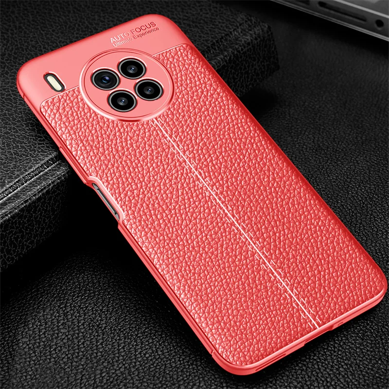 For Huawei Nova 8i Case For Huawei Nova 8i Capas Shockproof Phone Bumper Back Soft TPU Leather Cover For Huawei Nova 8 8i Fundas