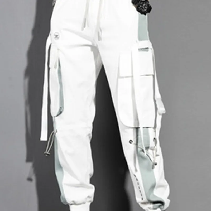 

Streetwear Men's Multi Pockets Cargo Harem Pants Hip Hop Casual Male Track Pants Joggers Trousers Fashion Harajuku Men Pants