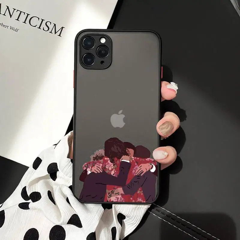 

Louis Tomlinson One Direction fashion band Phone Cases matte transparent For iphone 7 8 11 12 plus mini x xs xr pro max cover