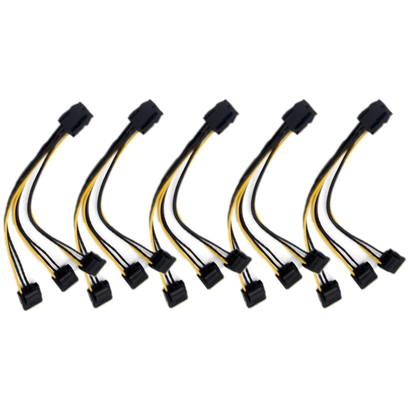 Разветвитель питания IDE Molex на 1 3 порта удлинитель с 6 контактами 18AWG провод для