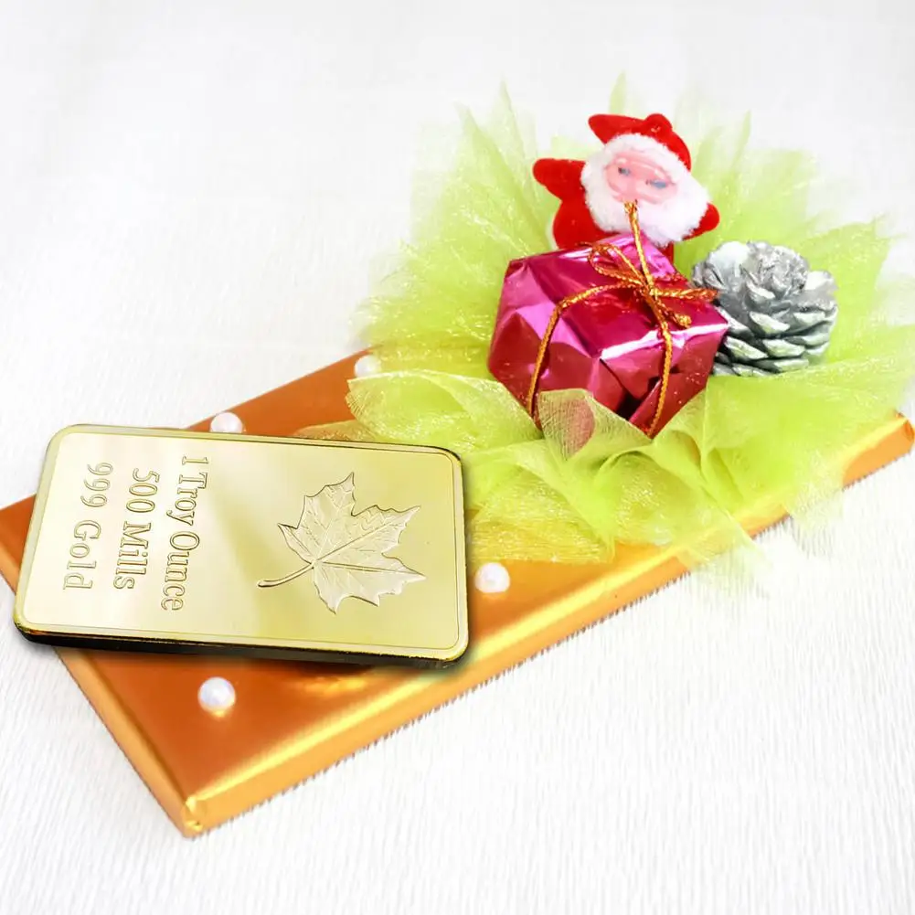 Rectangular Coins Commemorative Coin 2021 Maple Leaf Canadian Gold For Souvenir Decoration Gift Collection | Дом и сад