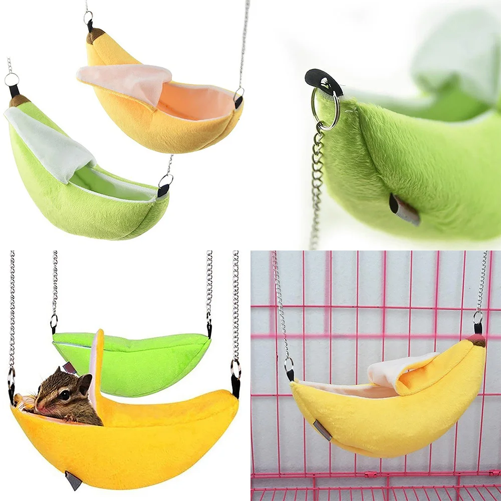 Домашнее животное хомяк гамак для крысы клетка дом типа &quotбанан&quot Форма