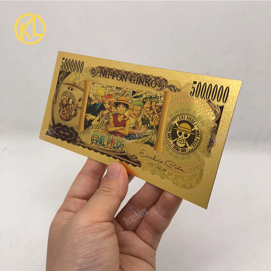Коллекционная Золотая банкнота Луффи роророноа о нами Нико Робин для