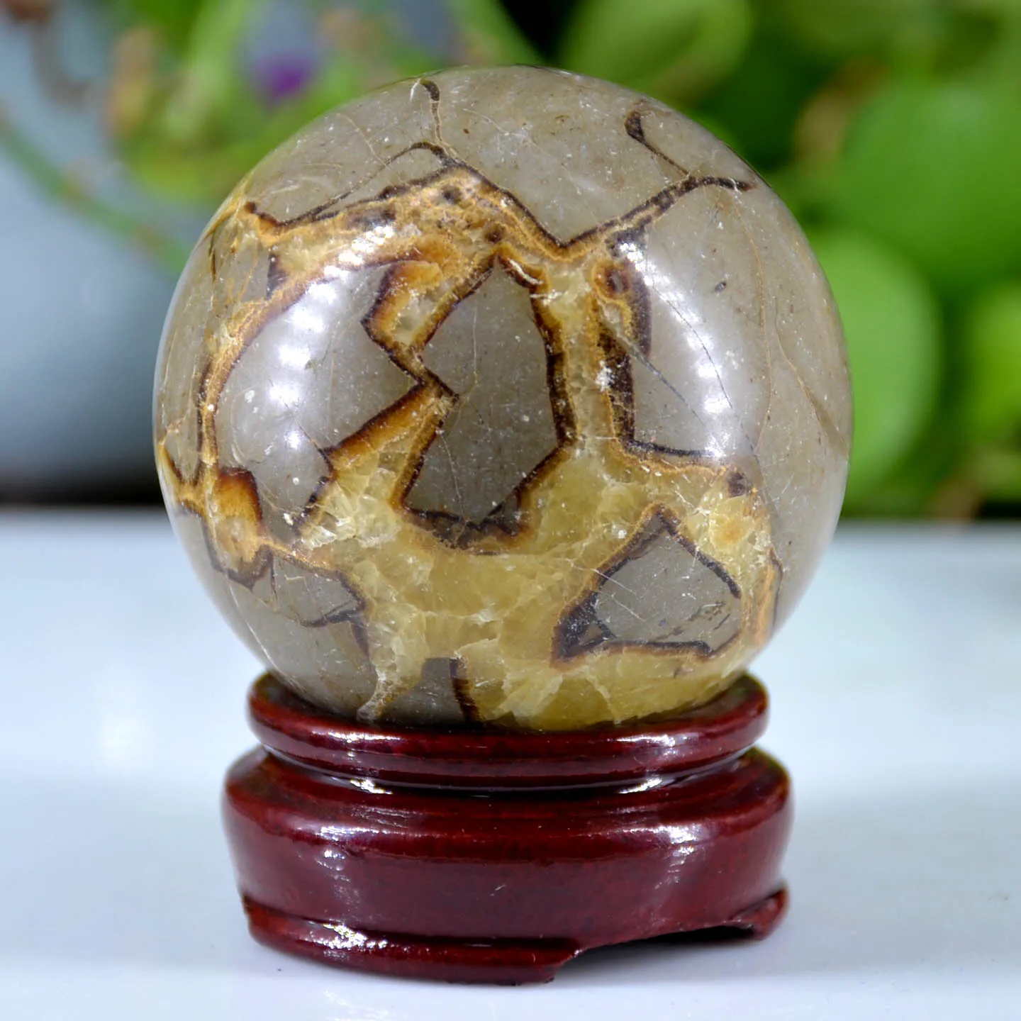 

Natural Dragon Septarian Sphere Quartz Crystal Ball Reiki Healing Stone Jewelry Making Home Decoration