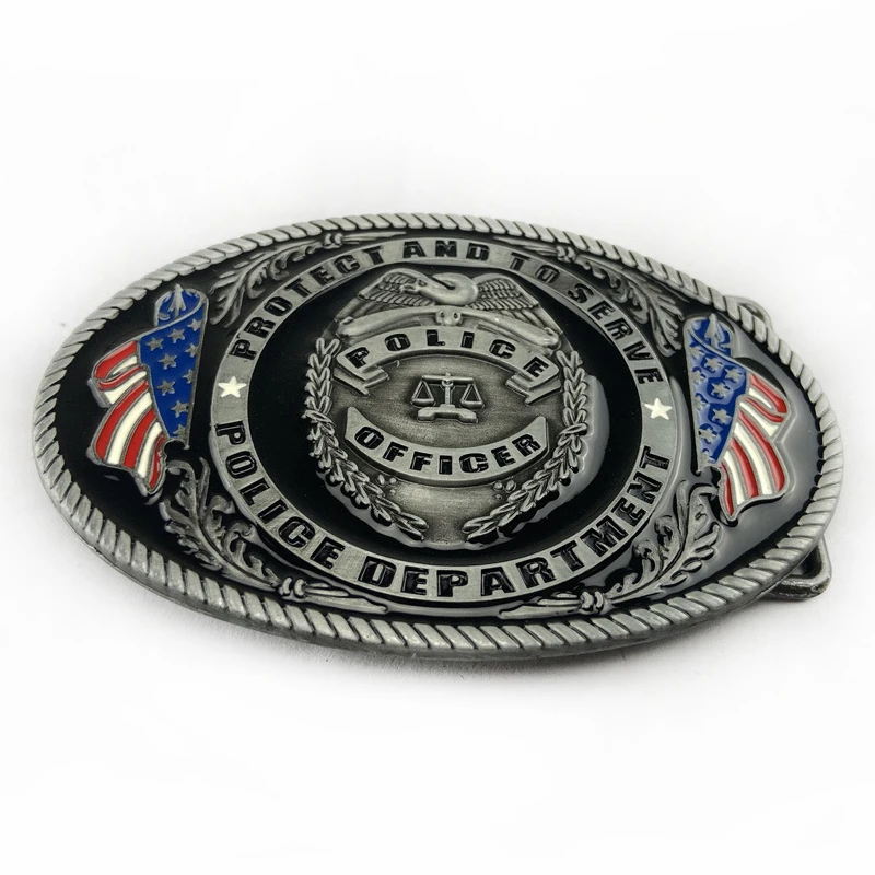 Знаменитый бренд мужская тематическая металлическая пряжка для ремня офицера