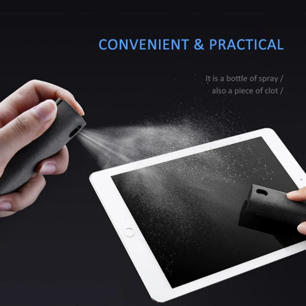 

2 In 1 Portable Phone Screen Cleaner Microfiber Cloth Set Cleaning Computer Screen Cleaner