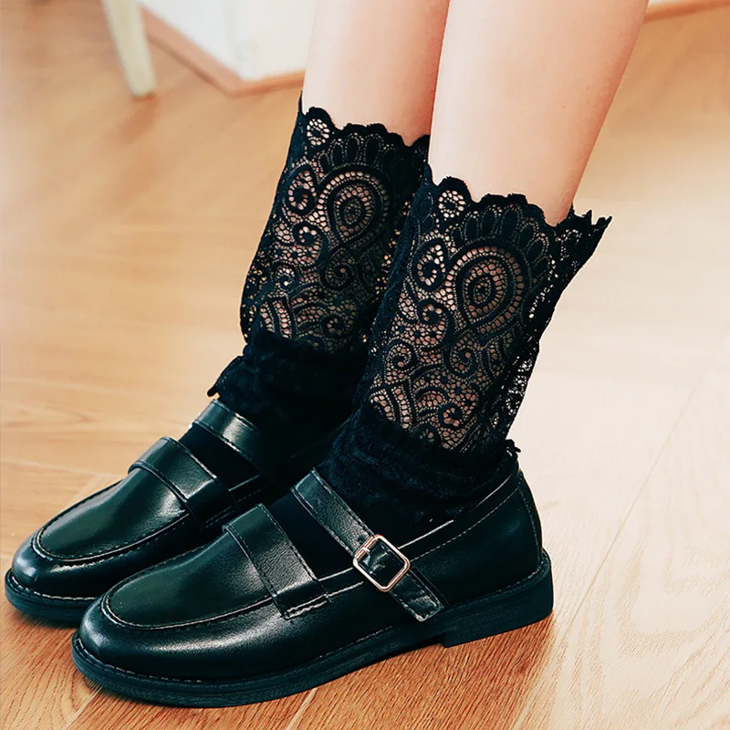 1 пара эластичные кружевные женские носки для девочек летние сексуальные модные