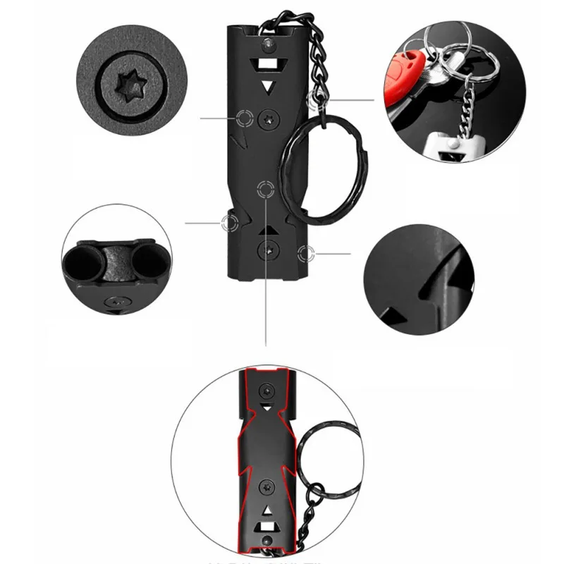 1 шт. из нержавеющей стали 150 дБ высокочастотный свисток для выживания в