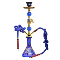 elephant shisha hookah glass water pipes set chicha narguile complete double hose plus size shishas tobacoo smoking accessories