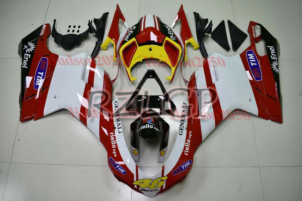 

Injection New ABS Motorcycle Fairings Kit Fit for Ducati 848 evo 1098 1198 1098 2007 2008 2009 2010 2011 2012 red white Yellow