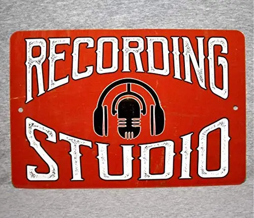 

Metal Sign Recording Studio Sound Mixing Audio Engineer Music Technician Sound Control Room Aluminum Garage Man Cave Wall Decor