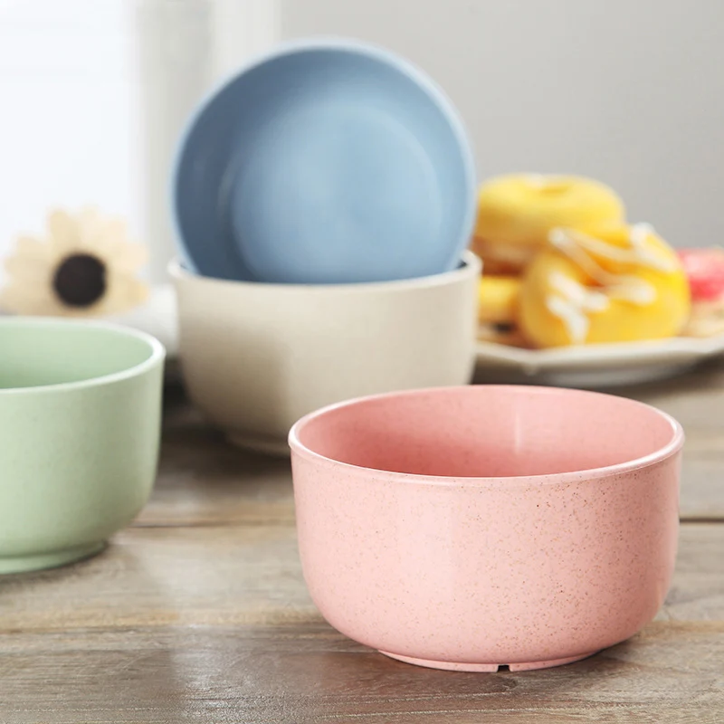 Распродажа 450 мл миска из пшеничного волокна милые цветные детские приборы