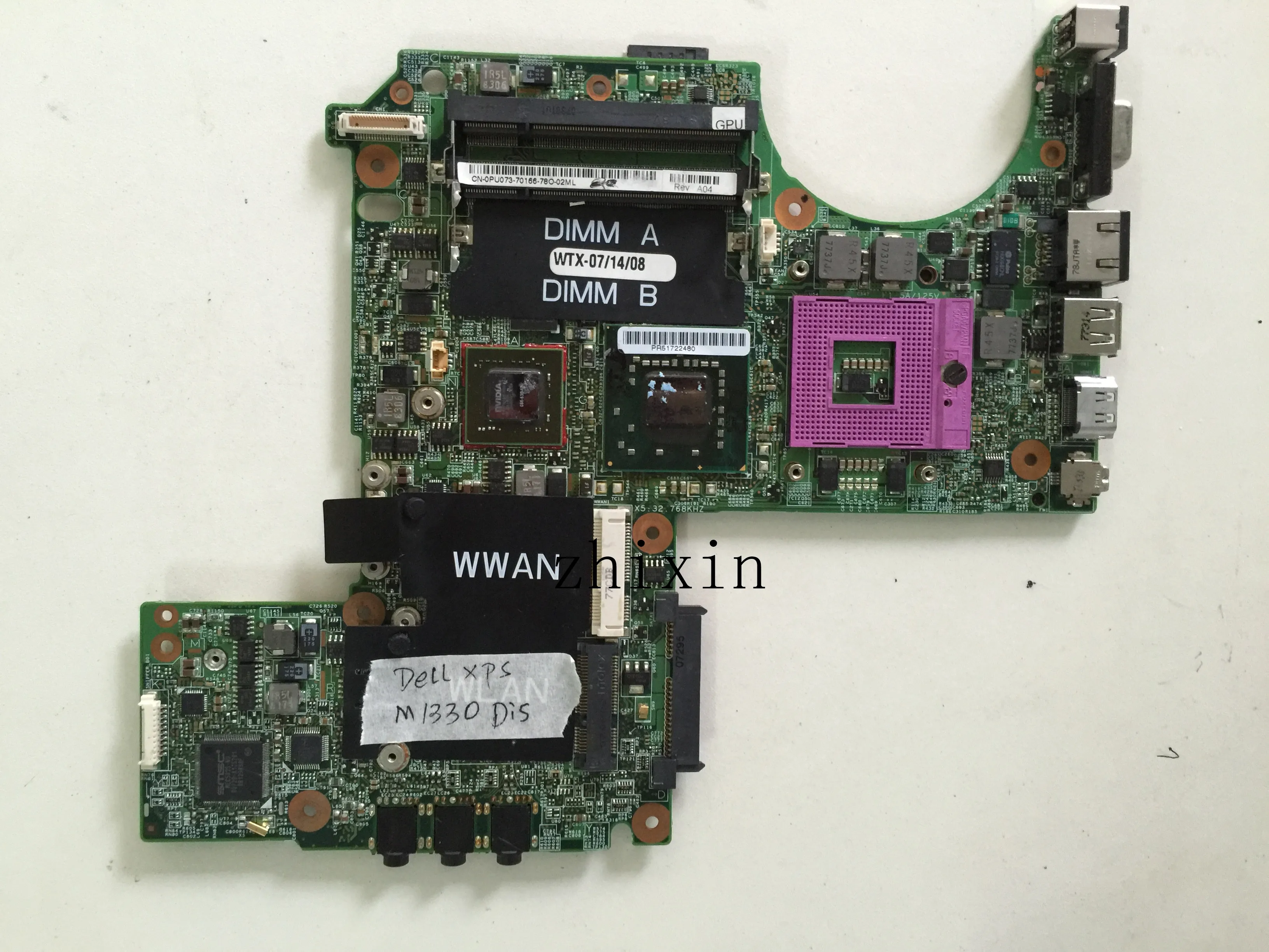 Yourui для DELL XPS M1330 материнская плата ноутбука с графическая карта 0PU073 CN-0PU073 полный