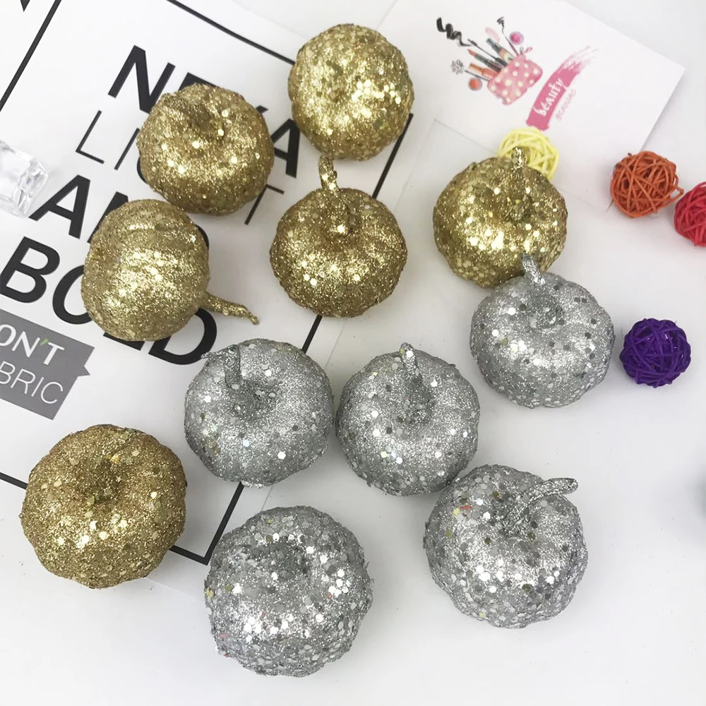 

12 шт., декоративные тыквы из искусственной пены