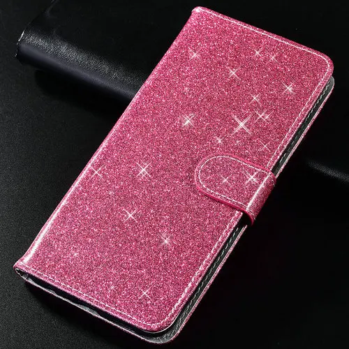 Glitter-Rese Red Для samsung Galaxy A5 A520 J3 J330 J320 J5 J6 Plus Prime J530 кожаный чехол-портмоне с откидной крышкой чехол для телефона мягкая обложка - Цвет: Glitter-Rese Red