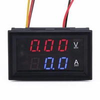led digital voltmeter ammeter dc 100v 10a voltage current meter gauge tester dual led display volt meter gauge detector