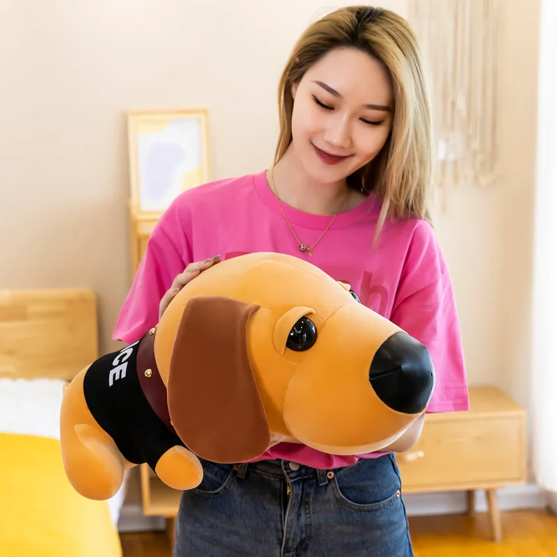 

Собака плюшевые игрушки шарпей собака кукла подарок для детей мультяшная Подушка поводок имитация мягкая собака кукла