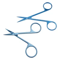 cut tissue scissors needle scissors suture scissors titanium alloy 40mm tips 11 5cm straight tip curved tip surgical suture