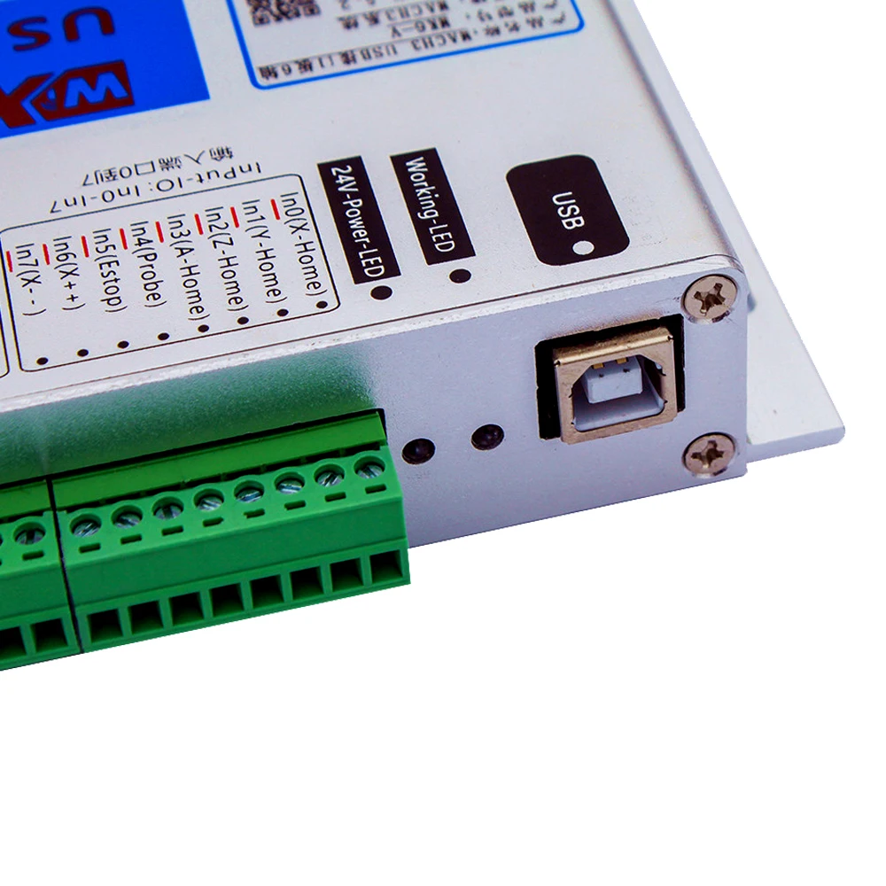 Фото XHC заводская распродажа MK4-V 2000 кГц Mach3 USB Motion Cotroller Card 4-осевая коммутационная плата с ЧПУ для мебели, деревообработки, фрезерный станок с ЧПУ №5
