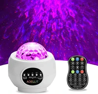 bluetooth led galaxy effect lights usb charging built in 3000mah battery rgb projector music stage light for party dj kids gifts