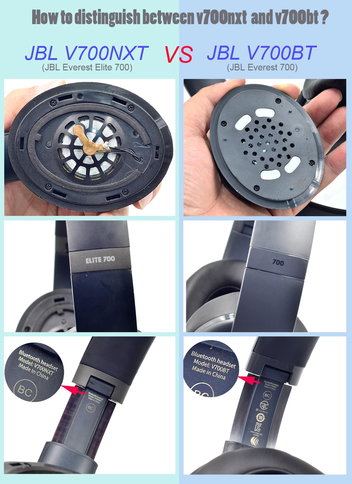 Сменные амбушюры для наушников JBL V700BT (JBL EVEREST 700) и V700NXT ELITE