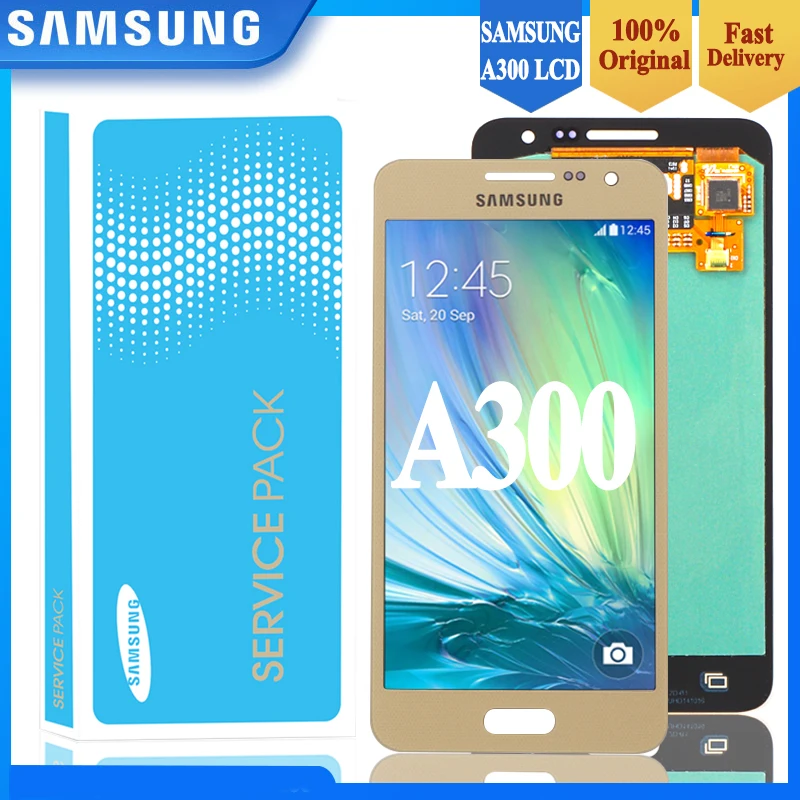 ЖК-дисплей Super AMOLED A300F 4 5 дюйма для SAMSUNG Galaxy A300 с сенсорным экраном и дигитайзером A3