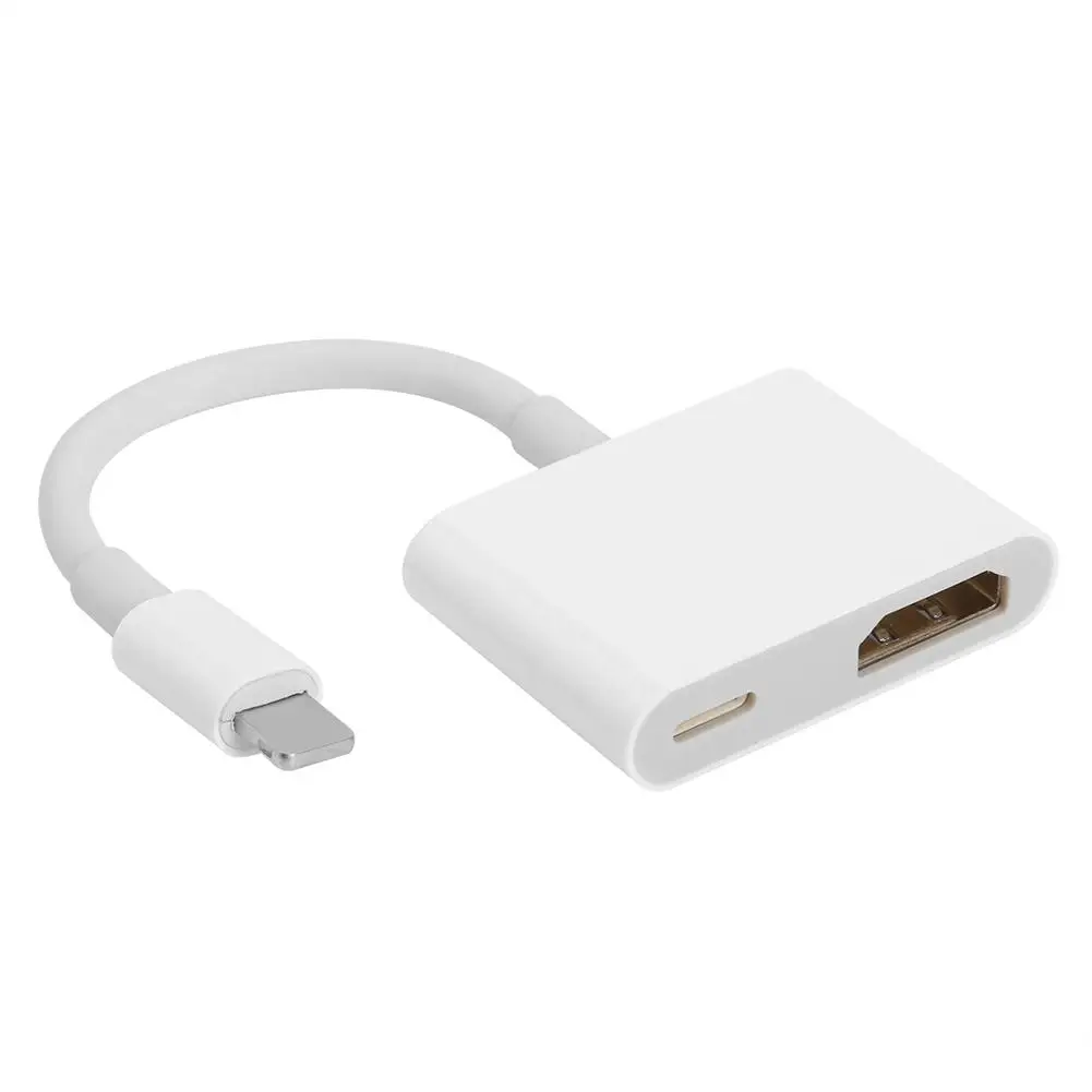 

8Pin to Digital AV Adapter for iPhone iPad to HDMI-compatible 1080P TV Connector Cord for Viewing Movies TV Programs