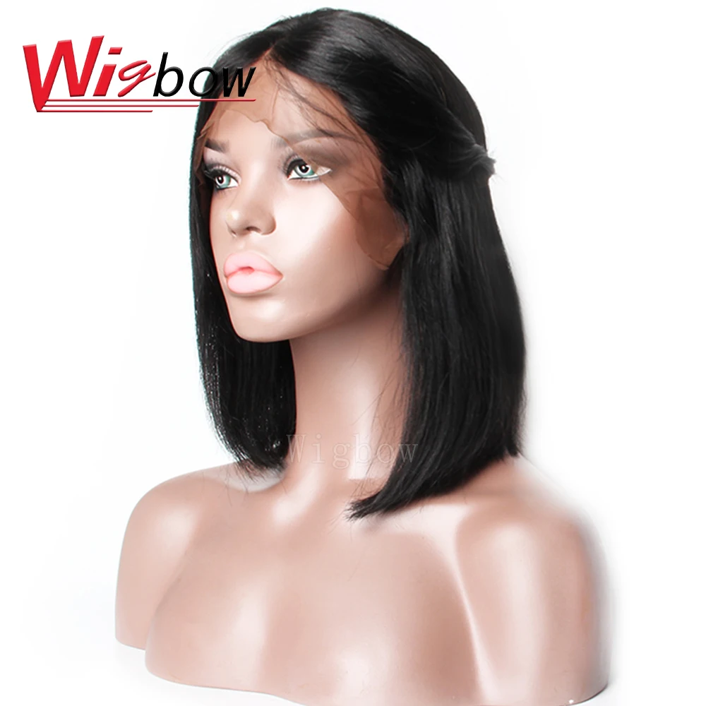 Парик Wigbow OneCut с прямыми волосами 13x6 парик со шнуровкой спереди Короткие парики из