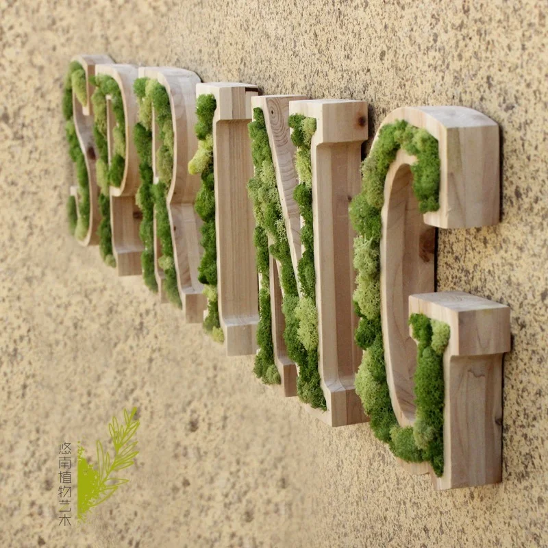 Деревянные буквы 12 дюймов выдолбленные для украшения рекламная вывеска с