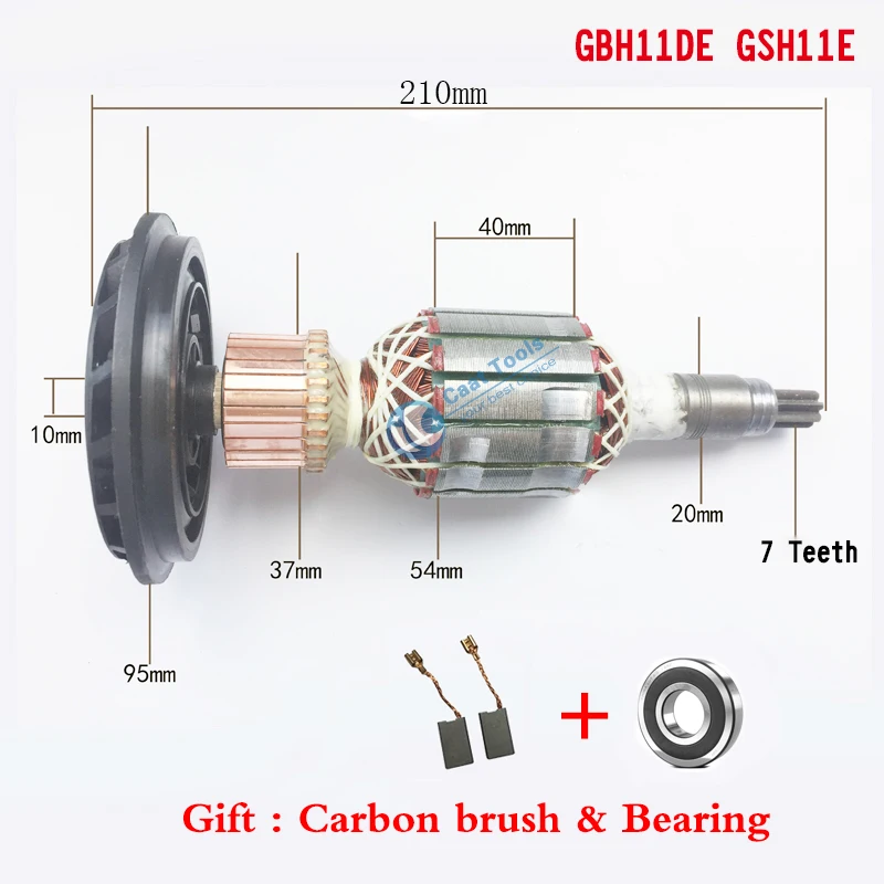Замена ротора якоря для BOSCH GSH11E GBH11DE GBH 11DE GSH 11E 220-240 В переменного тока